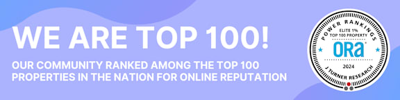 A badge indicates that a community is ranked among the top 100 properties in the nation for online reputation.