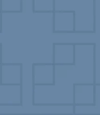 A blue background with a pattern of squares and rectangles.