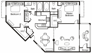 Marlin Renovated 2 bed 2 bath  Bridgewater St. Petersburg Florida at Bridgewater Apartments ,St. Petersburg, Florida, 33716