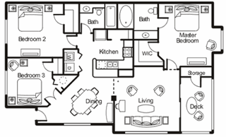 Duval Renovated 3 bed 2 bath  Bridgewater St. Petersburg Florida at Bridgewater Apartments ,St. Petersburg,33716