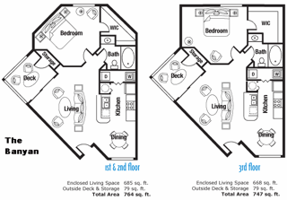 Banyan Renovated Floor Plan 1 bed 1 bath Bridgewater St. Petersburg Florida at Bridgewater Apartments ,St. Petersburg
