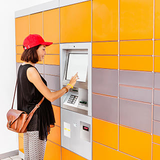 Parcel system at The Terminal Tower Residences Apartments, Cleveland, OH