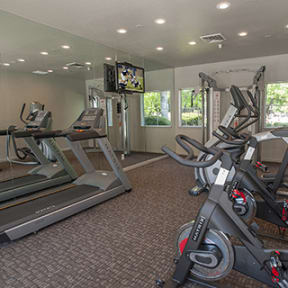 Fitness Room with cardio equipment
