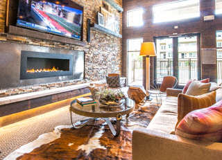 Clubroom Interior at Aviator West 7th, Fort Worth