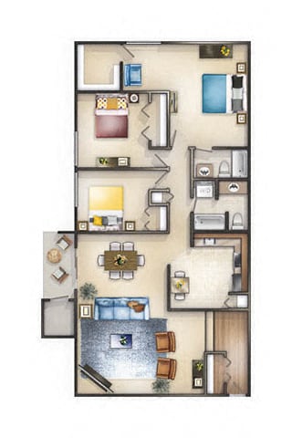 Large 3 Bedroom apartment in Rockville MD