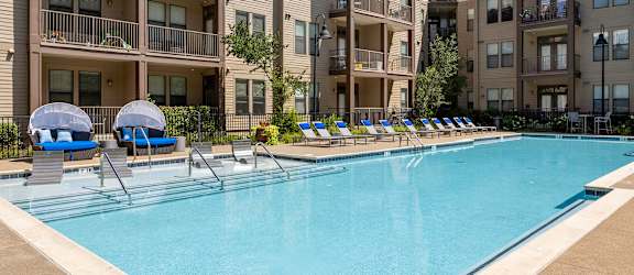 Resort-style swimming pool with aqua deck - 23Hundred at Berry Hill