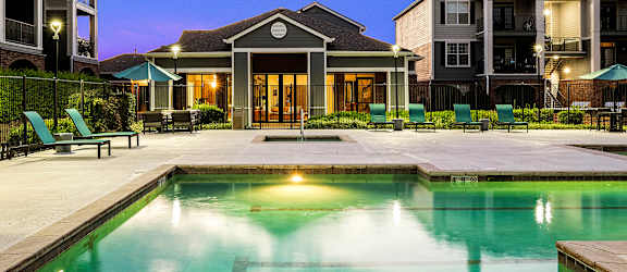 Resident clubhouse entryway from pool - Emmersyn at Lone Tree