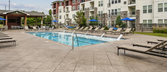 Heated saltwater pool - Enclave at Cherry Creek - Banner