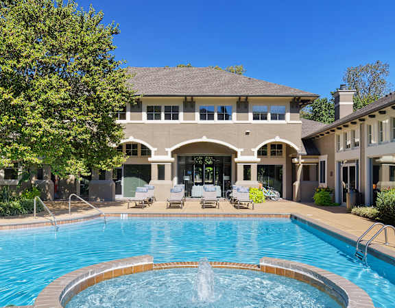 The Estates at River Pointe resort-style pool
