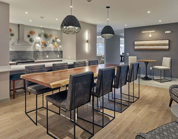 Lansdale Station Apartments demonstration kitchen