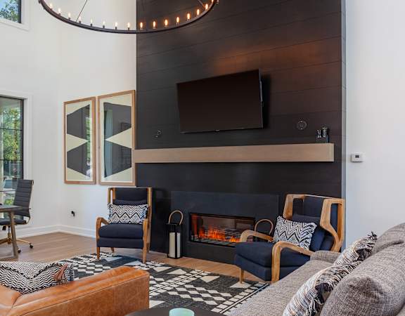 Lexington Farms indoor fireplace