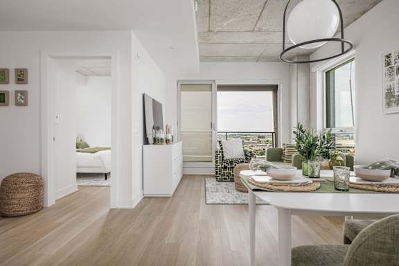 Luxury Dining Room at Lynk De la Savane Apartments, Québec
