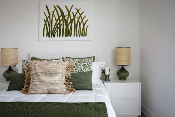 Cozy Bedroom at Lynk De la Savane Apartments, Montreal, QC