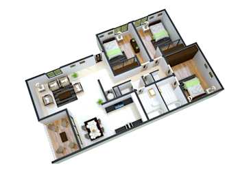  Floor Plan 3 Bed/ 2 Bath