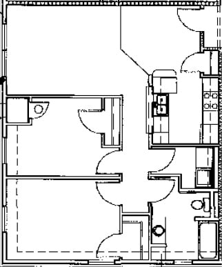 this is an illustration of a floor plan of a house