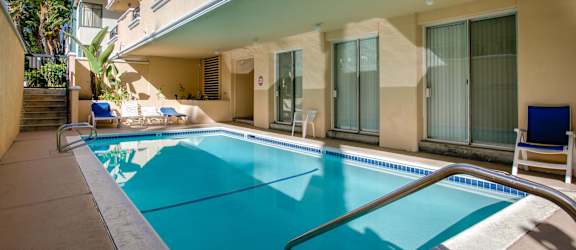 Apartment Building Pool in Santa Monica