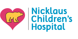 Nicklaus Children's Hospital logo with a heart and a bear.