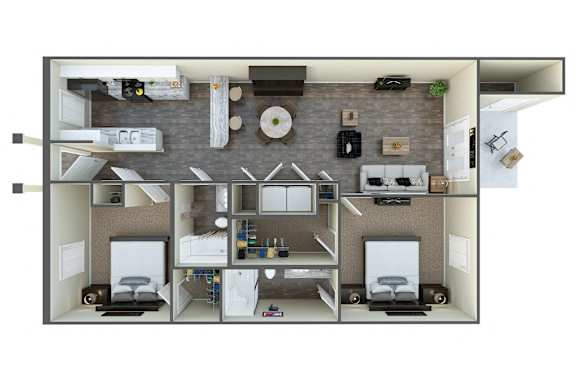 Two-Bedroom Flat at Barrington Apartments, Greenwood, SC, 29649