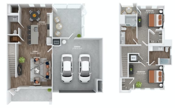 D1 Floor Plan at The Overlook, Winter Garden, FL