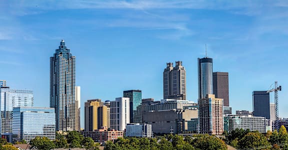 a view of the chicago skyline