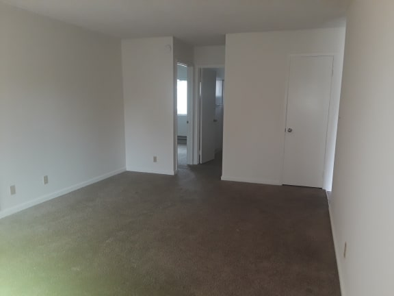 living room and hall area
