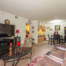 Living room at Eddins Estates Apartments, Tuscaloosa, AL, 35453