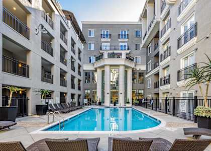 Large pool at Caprielle Apartments in San Diego CA