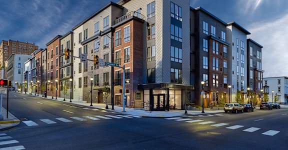 Community exterior at Walnut Street Commons, Allentown, PA