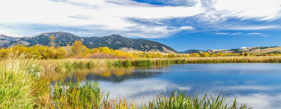 Beautiful View of Lake and Mountains