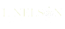 the logo for nelsons properties on a black background