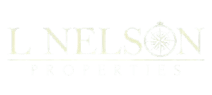 the logo for nelsons properties on a black background
