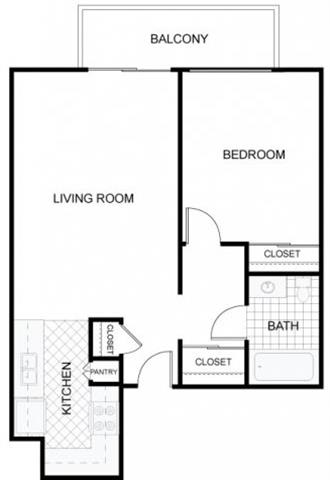 Floor plan of apartment