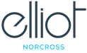 A graphic with the word "elliot" in a large font and the word "NORCROSS" in a smaller font below it.
