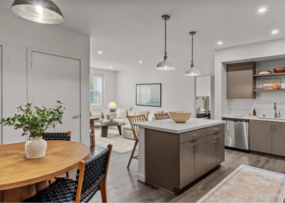 Large Kitchen at Westbury Apartments, California