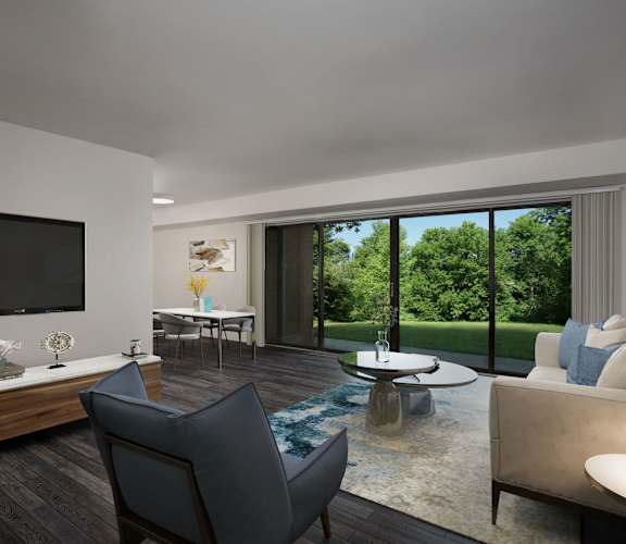 living room at GrandView Apartments, Falls Church, VA