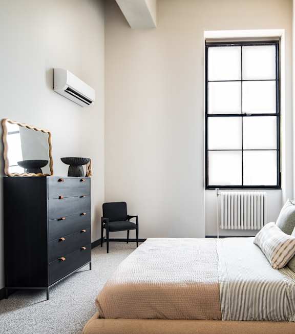 Comfortable Bedroom at The 55 Elm Club, Hartford, CT