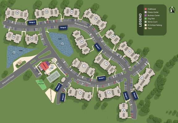 Highland Lakes - Site Map No Playground