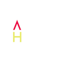 A logo with the text "Art House" in front of a green background.