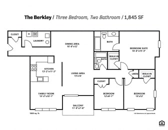 The Berkley Floor Plan at The Residences at Brookside Commons, Maryland, 21117