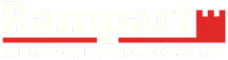 A logo for a company called Rampart Multifamily Management.