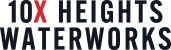 a set of typographic logos for 100 years of waterworks