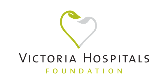 The image is a logo of Victoria Hospitals Foundation.