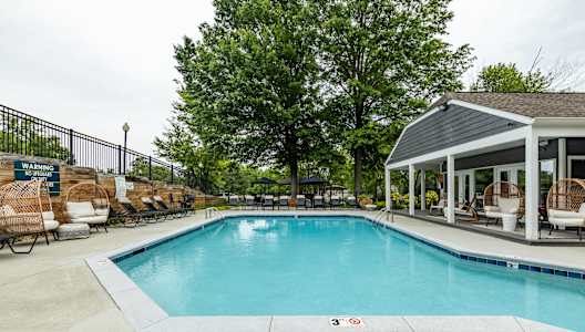 the swimming pool at our apartments