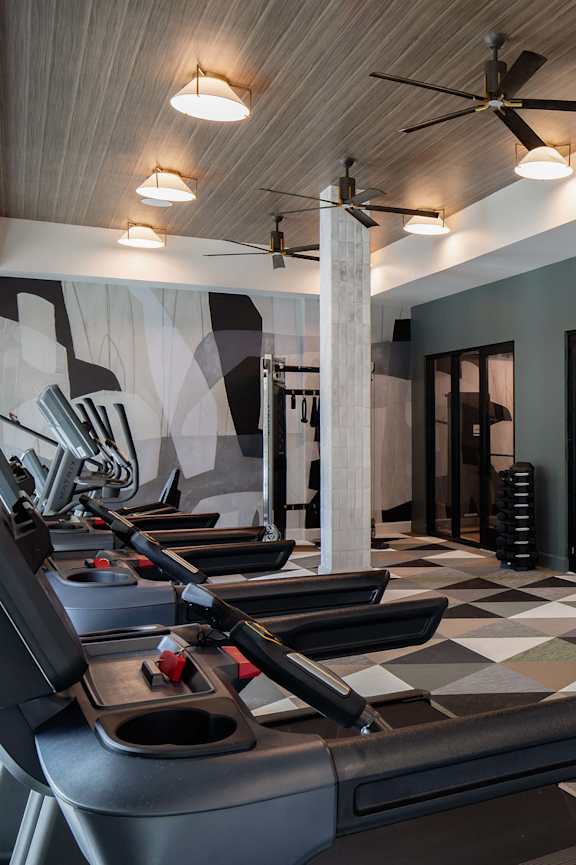 Fitness center at Wayfern Apartments in Sandy Springs GA