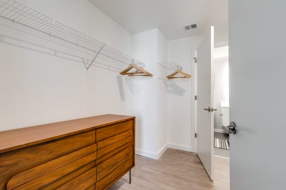 Walk In Closet with Furniture at an Art Museum at The Locks Tower in Richmond, Virginia
