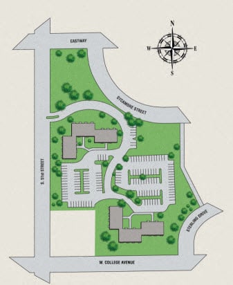 Abundant Surface parking is available