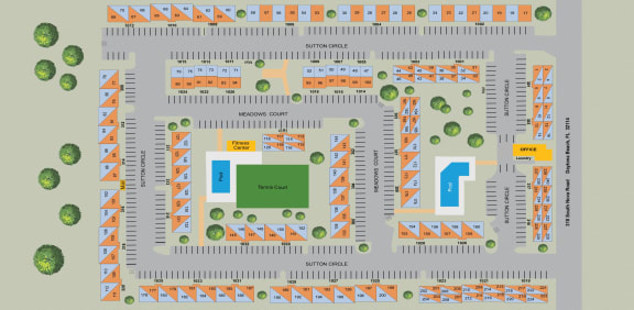 a screenshot of a map of a train station