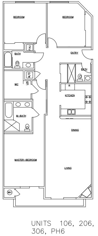 Units 106, 206, 306, PH6