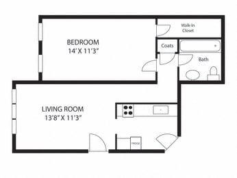 one-bedroom-junior-size-stoughton-apartments