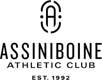 a black and white logo for an athletic club